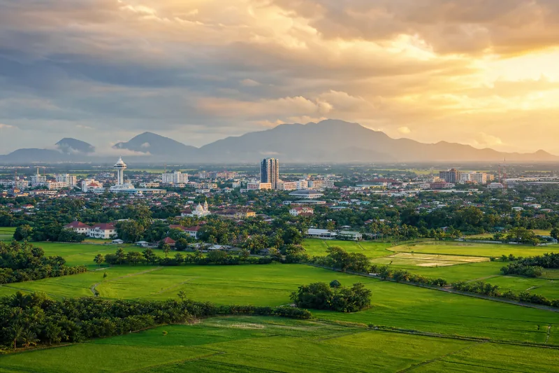 Promotional city visual representing Alor Setar, Kedah.