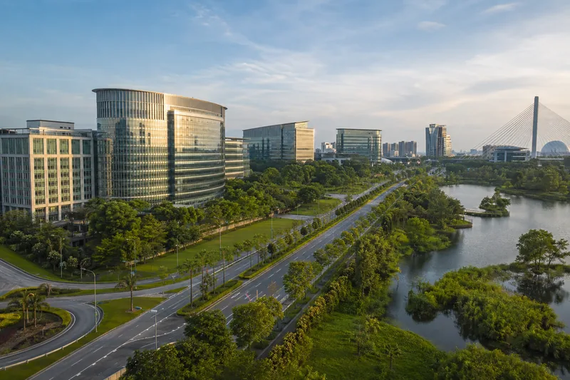 Promotional city visual representing Cyberjaya, Selangor.