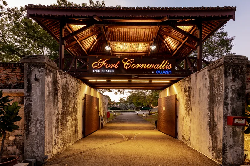 Historic entrance passage at Fort Cornwallis, Penang