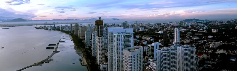 George Town skyline along the Penang waterfront