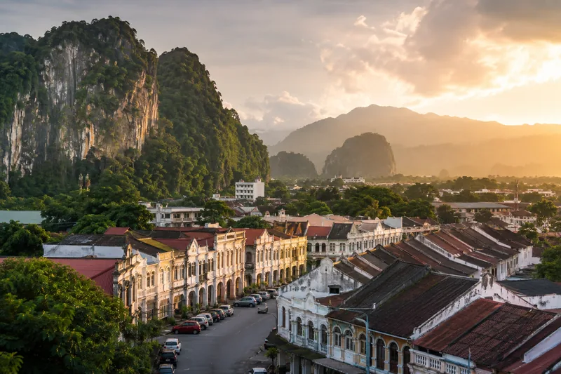 Promotional city visual representing Ipoh, Perak.
