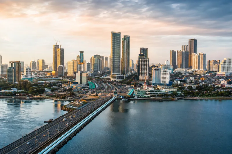 Promotional city visual representing Johor Bahru, Johor.