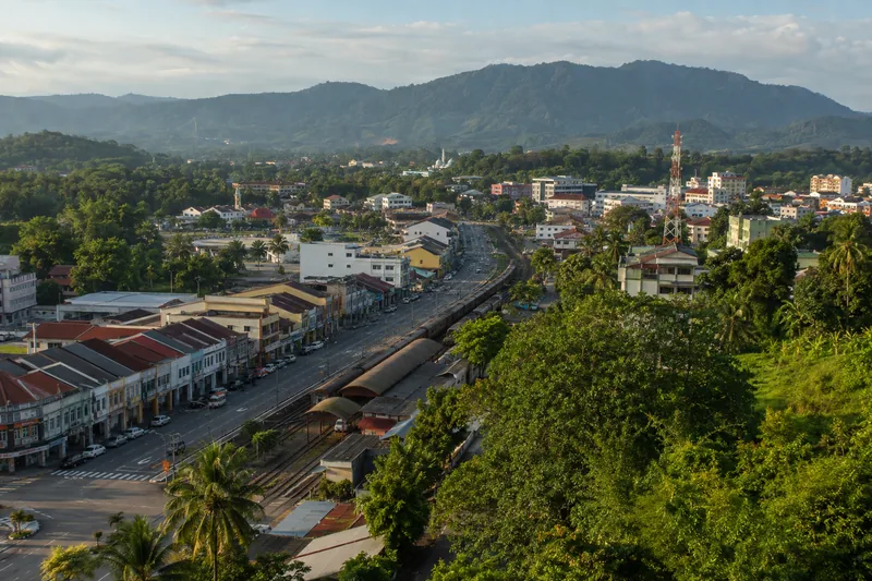Promotional city visual representing Kluang, Johor.