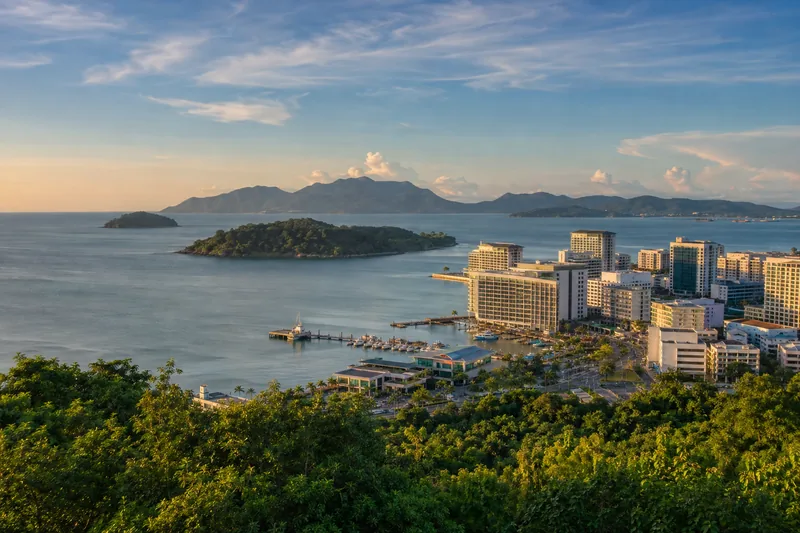 Promotional city visual representing Kota Kinabalu, Sabah.