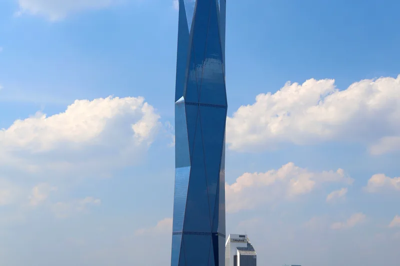 Merdeka 118 tower rising above Kuala Lumpur