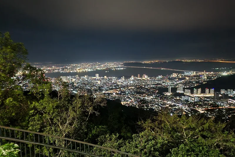 George Town viewed from Penang Hill after dusk