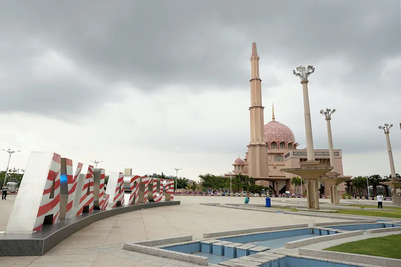Putra Square and Putra Mosque in Putrajaya