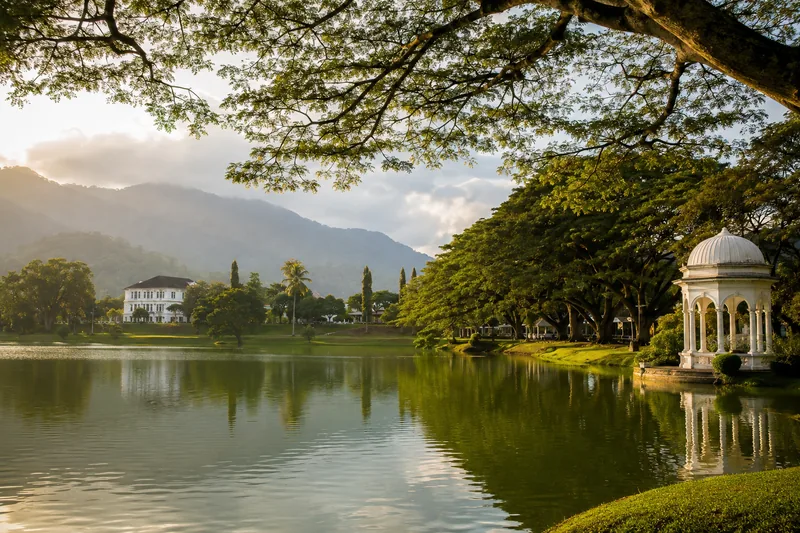 Promotional city visual representing Taiping, Perak.
