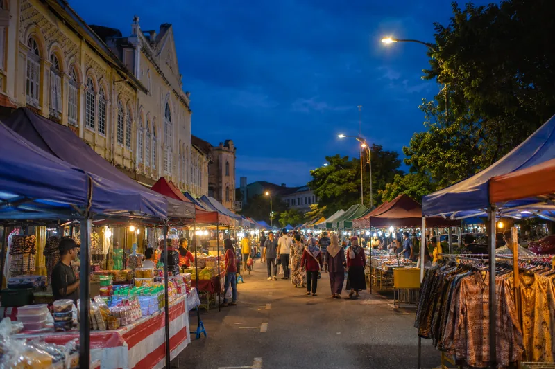 Promotional place visual representing Wakaf Che' Yeh Night Market, Kota Bharu.